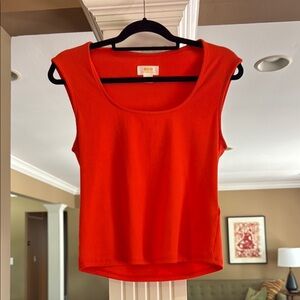 Maeve orange ribbed top size M
